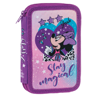 Penál 2-patrový/plněný Minnie Mouse