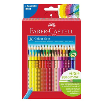 Pastelky akvarelové Faber-Castell Colour Grip sada 36 ks