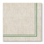 Ubrousky PAW AIRLAID L 40x40cm Natural Frame Dark Green
