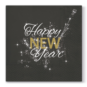 Ubrousky PAW L 33x33 cm English New Year