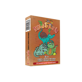 Karty hracie - 2v1 Čierny Peter a Pexeso - Dinosaury