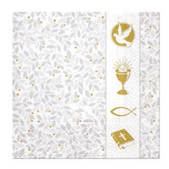 Ubrousky PAW L 33x33 cm Christian Symbols