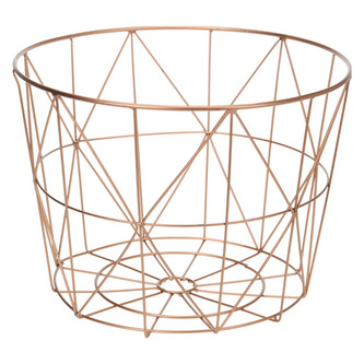 Dekorace závěsná - Koš měděný 34 cm, 1ks