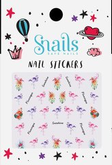 Snails Nálepky na nehty - Flamingos