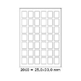 Samolepicí etikety 25 x 33 mm, 42 etiket, A4, 100 listů