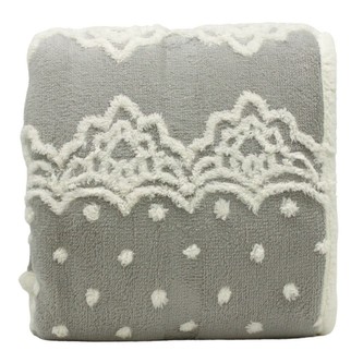 HOME ELEMENTS Beránková deka s jacquard vzorem 150 x 200 cm, 480 GSM