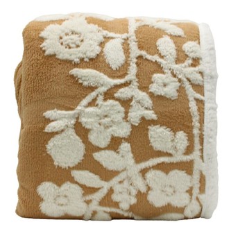 HOME ELEMENTS Beránková deka s jacquard vzorem 150 x 200 cm, 480 GSM