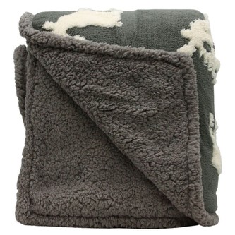 HOME ELEMENTS Beránková deka s jacquard vzorem 150 x 200 cm, 480 GSM