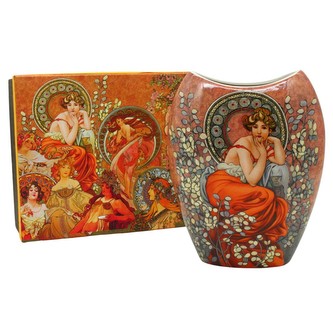 HOME ELEMENTS Váza 20 cm, Mucha tmavý