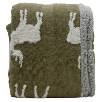 HOME ELEMENTS Beránková deka s jacquard vzorem 150 x 200 cm, 480 GSM