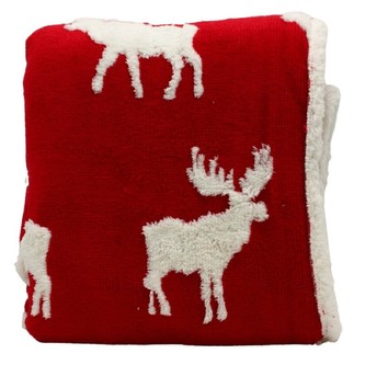 HOME ELEMENTS Beránková deka s jacquard vzorem 150 x 200 cm, 480 GSM