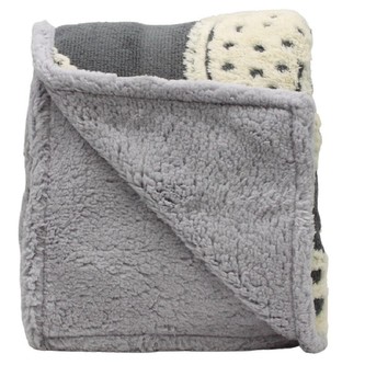 HOME ELEMENTS Beránková deka s jacquard vzorem 150 x 200 cm, 480 GSM