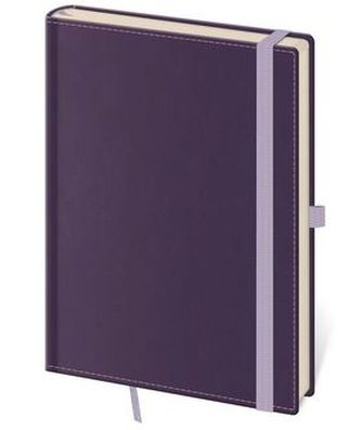 Zápisník - Double Violet - linkovaný M