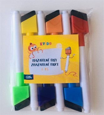 Kvído - zapasowe zmazywalne flamastry 6 szt.