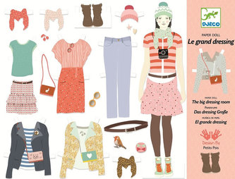 Djeco Sada vysřihovánek - Velká šatna