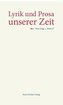 Lyrik und Prosa unserer Zeit
