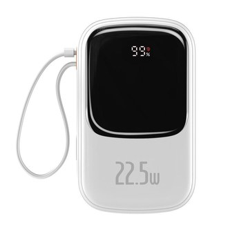 Baseus Qpow Pro Digital Display Fast Charge Power Bank 20000mAh 22.5W Type-C White