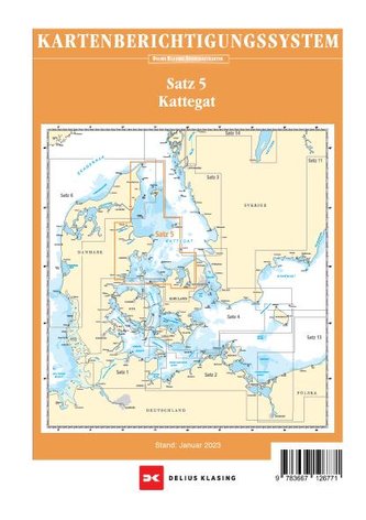 Berichtigung Sportbootkarten Satz 5: Kattegat (Ausgabe 2023)