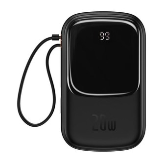 Baseus Qpow Pro Digital Display Fast Charge Power Bank 20000mAh 20W iP Black