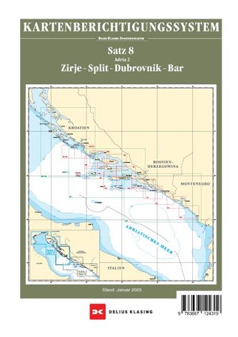 Berichtigung Sportbootkarten Satz 8: Adria 2 (Ausgabe 2023)
