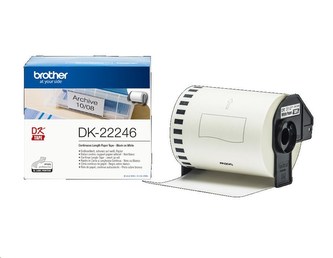 BROTHER DK-22246 Originální páska Brother  - černá na bílé, šířka 103 mm