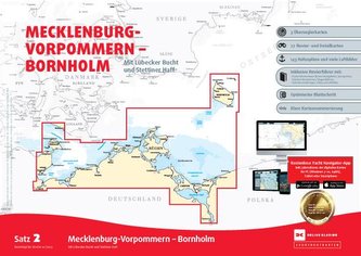 Sportbootkarten Satz 2: Mecklenburg-Vorpommern - Bornholm (Ausgabe 2023)