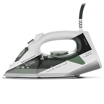 Parní žehlička Solac, PV2024, Optima Plus 3000 Ceramic, keramická žehlící plocha, 300 ml nádrž, parní ráz 200 g/min., 3000 W
