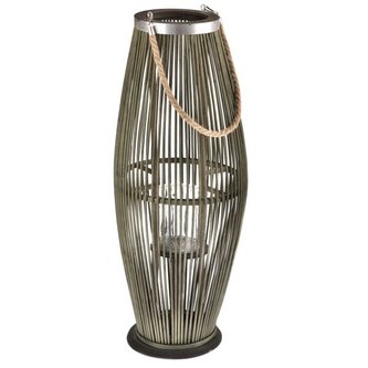 Bambusová lucerna se sklem, 0/2