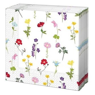 UBROUSKY 3VRSTVÉ POLNÍ KVĚTY 33X33CM