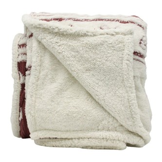 HOME ELEMENTS Beránková deka s jacquard vzorem 150 x 200 cm, 480 GSM