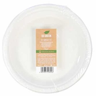 Talerze trzcina cukrowa 23cm 6szt