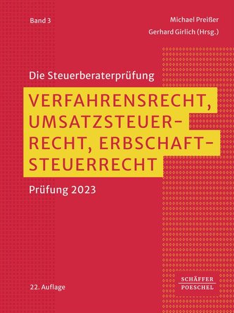 Verfahrensrecht, Umsatzsteuerrecht, Erbschaftsteuerrecht