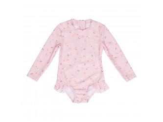 Plavky dlouhý rukáv Květiny 62/68