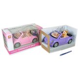 Auto kabriolet 28cm s panenkou 23cm na baterie