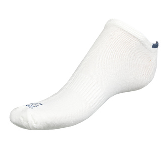 Ponožky kotníkové BAMBUS - bílá, modrá - 43-46