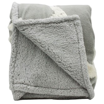 HOME ELEMENTS Beránková deka s jacquard vzorem 150 x 200 cm, 480 GSM