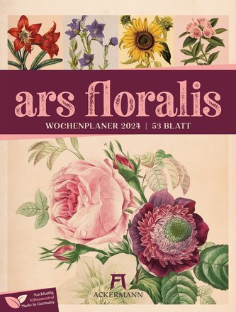 Ars Floralis - Vintage Wochenplander Kalender 2024