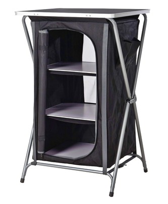 Kempingový nábytek skříňka skládací 60 x 97 cm černá