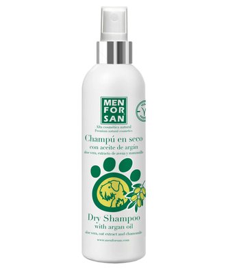 Suchý šampon s arganovým olejem pro psy, 250 ml