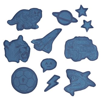 Reflexní samolepky dětské Step by Step, modré