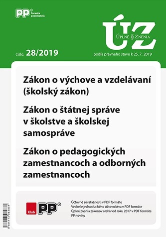 UZZ 28/2019 Zákon o výchove a vzdelávaní (školský zákon)