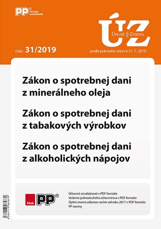 UZZ 31/2019 Zákon o správnych poplatkoch, Zákon o súdnych poplatkoch a poplatku za výpis z registra