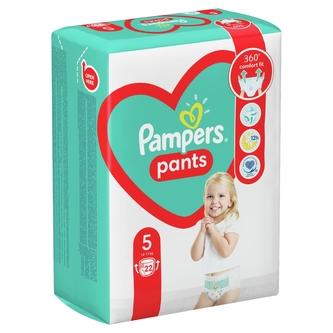 Pampers Pants plenkové kalhotky velikost 5 (12 - 17kg) 22 ks