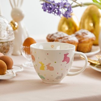Velikonoční hrnek | RABBITO | s barevnými zajíčky | 0,47 l | ES23 846927