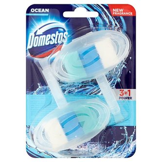 Domestos WC blok 3 v 1 Oceán 2 x 40g