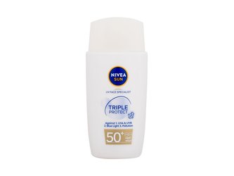 Nivea Sun Opalovací přípravek na obličej Triple Protect Ultra-Light Hydrating Fluid 40 ml SPF50+ unisex