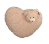 Polštářek tvarovaný HEART - MEDVÍDEK  mikrovlákno 35 cm, Essex