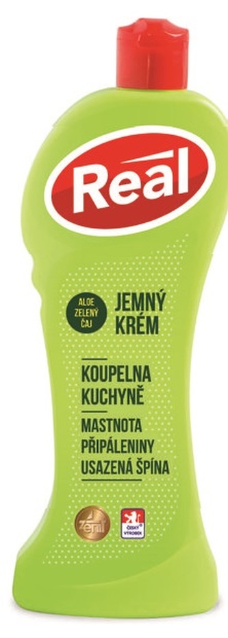 Real jemný čisticí krém s vůní zeleného čaje & aloe 600 g