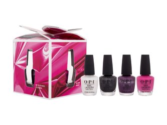 OPI Holiday lak na nehty Nail Lacquer 3,75 ml Snow Day In LA + lak na nehty Nail Lacquer 3,75 ml Big Bow Energy + lak na nehty Nail Lacquer 3,75 ml My Color Wheel In Spinning + lak na nehty Nail Lacquer 3,75 ml Turn Bright After Sunset
