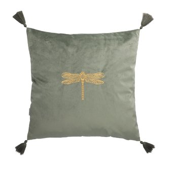 Povlak na polštář | LIBELA | pistácie s vážkou | 45x45 cm | SS23 812793